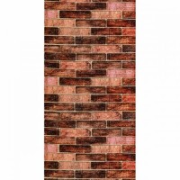 Самоклеюча 3D панель під коричневу цеглу катеринослав Sticker Wall 3080х700х3мм