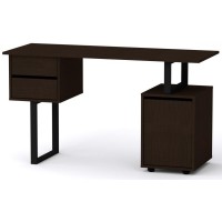 Стіл письмовий Лофт-4 Компаніт Венге темний (130х50х72, 8 см) Стіл письмовий Лофт-4 Компаніт Венге темний (130х50х72, 8 см)