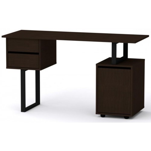 Стіл письмовий Лофт-4 Компаніт Венге темний (130х50х72, 8 см) Стіл письмовий Лофт-4 Компаніт Венге темний (130х50х72, 8 см)