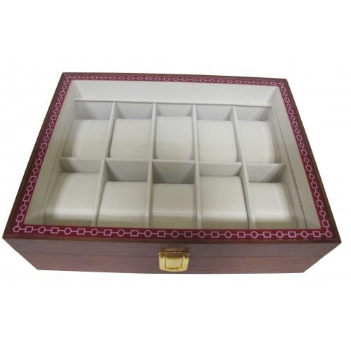 Шкатулка для зберігання годинників Craft 10WB.MAT.BR 26,2х20х8.5 см Коричнево-сірий Шкатулка для зберігання годинників Craft 10WB.MAT.BR 26,2х20х8.5 см Коричнево-сірий