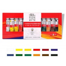 Професійний набір масляної фарби Winsor & Newton 12 кольорів (WN-O934/12)