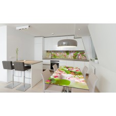 Наклейка вінілова на стіл Zatarga «Рожеві Квіти вишні» 600х1200 мм Z180681st