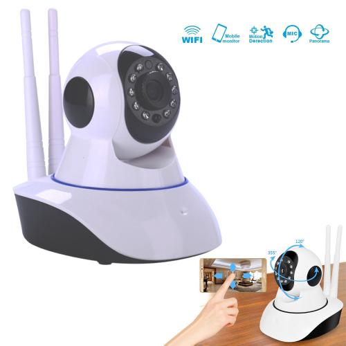 Бездротова Веб камера Онлайн Відеоняня з нахилом та панорамуванням WiFi Smart Net Camera Q6S з двома антенами Камера відеоспостереження з мікрофоном та зворотним зв'язком