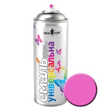 Емаль універсальна New Ton Глянцева 400 мл RAL 4003 Рожевий