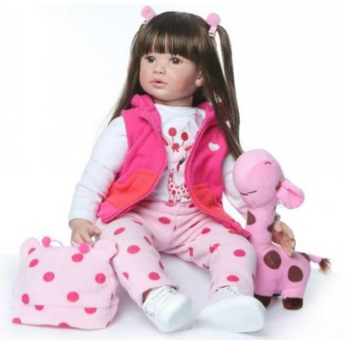 Силіконова колекційна лялька No Brand дівчинка Лія 60 см (174) Силіконова колекційна лялька No Brand дівчинка Лія 60 см (174)