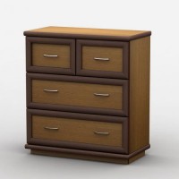 Комод Тиса Мебель АКМ-16 2 Лісовий горіх 90x60x90 см Комод Тиса Мебель АКМ-16 2 Лісовий горіх 90x60x90 см