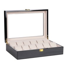 Скринька для зберігання годинників Craft 12WB.FIB.BL 31x21x8 см Чорно-бежевий