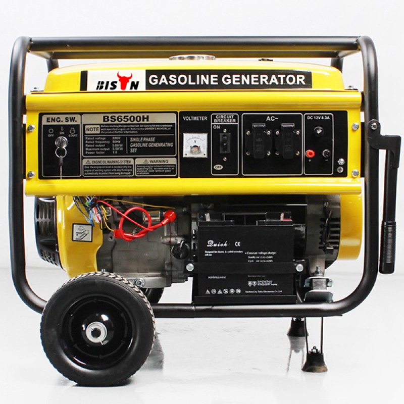 Бензиновий генератор Bison BS6500E 5.5 кВт 25л бак