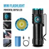 Ліхтар ручний акумуляторний з прищіпкою Rablex RB901 Li-ion 16340 Zoom Type-C 1000 Lumens