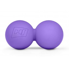 Силіконовий масажний подвійний м'яч 63 мм Hop-Sport HS-S063DMB Фіолетовий