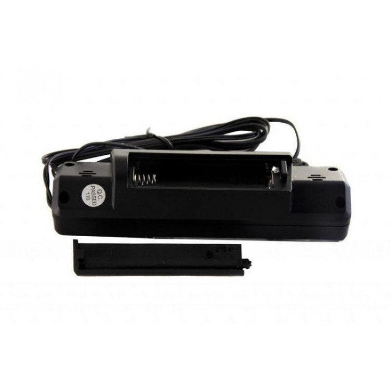 Автомобільні годинник з термометром VST-7065 зовнішній і внутрішній датчик Black (3_00385)