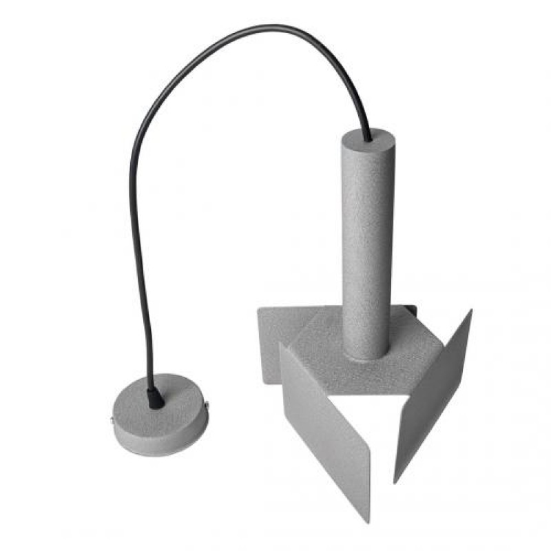 Світильник підвісний MSK Electric Turin у стилі лофт під лампу Е27 MR 2030 GR сірий муар