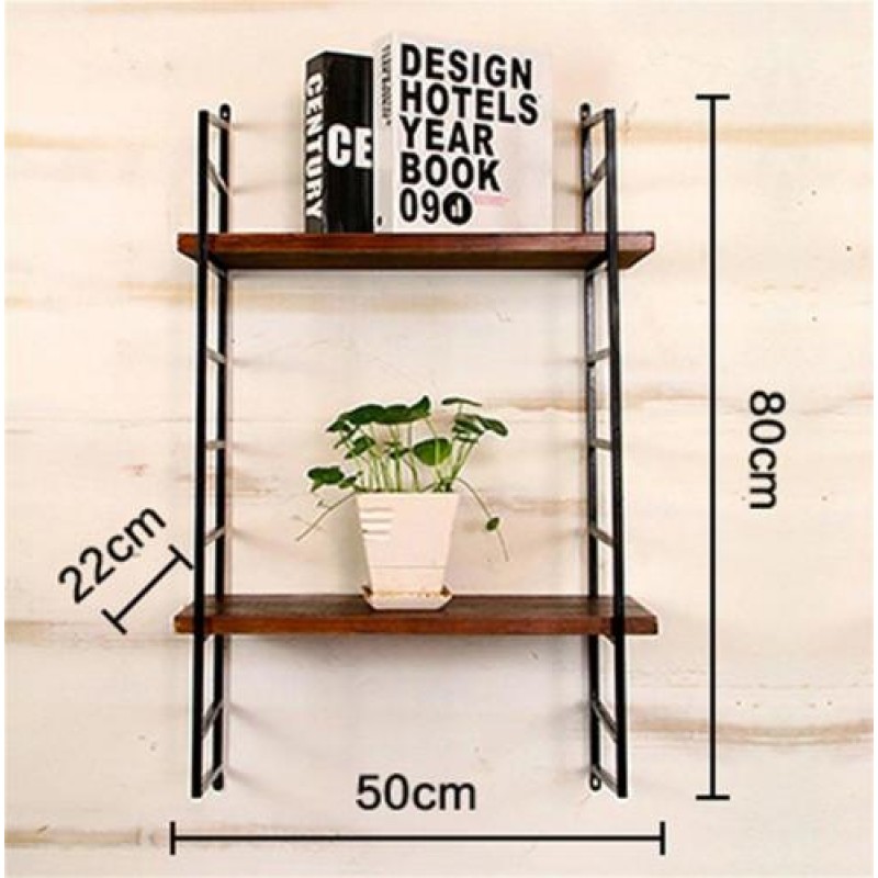 Навісна - настінна полиця у стилі Loft NS-1037 830x500x220 мм Черный