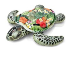 Дитячий надувний пліт для катання Intex 57555 «Черепаха», 191 х 170 см, квіти