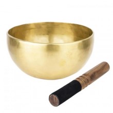 Тибетська співоча чаша Singing bowl Ручна холодна ковка 18,3/18,3/9,6 см Бронза матова (27401)