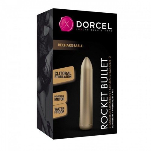 Вібрпоуля, яка перезаряджається Dorcel Rocket Bullet Gold в інтернет супермаркеті PbayMarket!