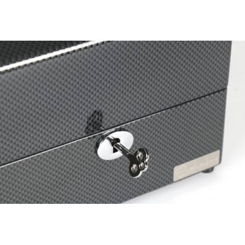 Скринька Salvadore для підзаводу 2 годинників 3024/2TB/DF9 19х26х21,5 см Чорний Скринька Salvadore для підзаводу 2 годинників 3024/2TB/DF9 19х26х21,5 см Чорний
