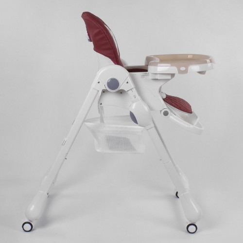 Стільчик для годування Toti W-22019 Burgundy/White (96508) Стільчик для годування Toti W-22019 Burgundy/White (96508)
