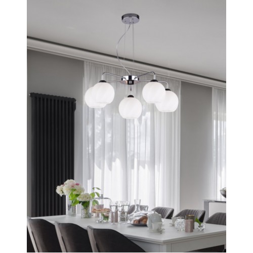 Люстра Candellux Larix 58x115 см Хром (35-23841) Люстра Candellux Larix 58x115 см Хром (35-23841)