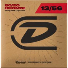 Струни для акустичної гітари 6 шт Dunlop DAB1356 Acoustic Bronze 80/20 Medium Guitar Strings 13/56