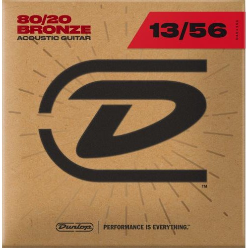 Струни для акустичної гітари 6 шт Dunlop DAB1356 Acoustic Bronze 80/20 Medium Guitar Strings 13/56 Струни для акустичної гітари 6 шт Dunlop DAB1356 Acoustic Bronze 80/20 Medium Guitar Strings 13/56