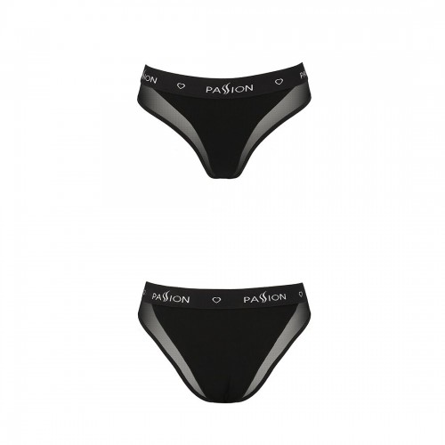 Трусики з прозорою вставкою Passion PS002 PANTIES black, size L в інтернет супермаркеті PbayMarket!