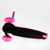 Самокат триколісне світло деки та коліс знімне кермо Best Scooter MAXI 60 кг Pink and grey (114442)