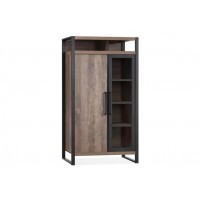 Шафа для зберігання в стилі Loft NS-2253 1830x1050x450 мм Черный Шафа для зберігання в стилі Loft NS-2253 1830x1050x450 мм Черный