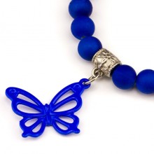 Браслет Olive Підвіска Метелик 6х6х2 см Синій (25229)