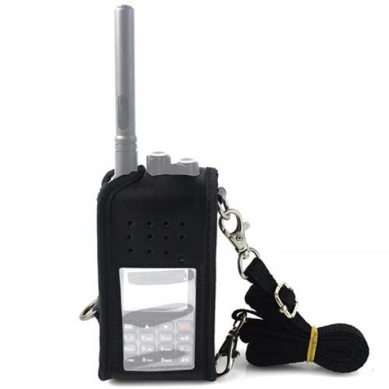 Шкіряний чохол з ремінцем Retevis J9110H для рацій Retevis RT3, RT3S, TYT MD-380 Чорний (100919)