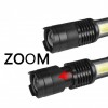 Ліхтар міні ручний акумуляторний кишеньковий Police BL-525 XPE+COB microUSB з zoom Зарядний кабель (5389)