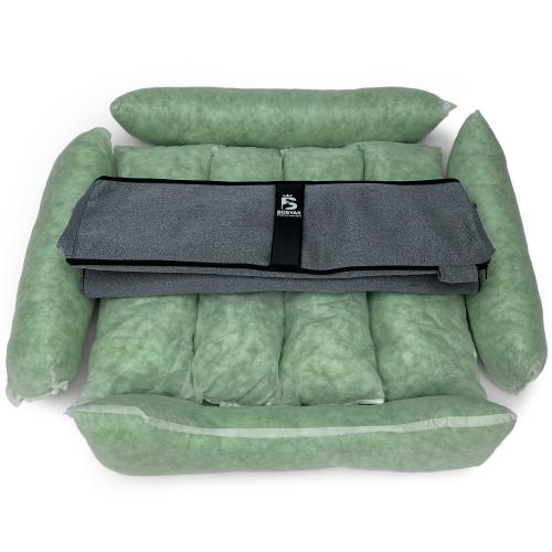 Лежак ліжко для собак та котів EGO Bosyak Рогожка M 75х65 Сірий (спальне місце для собак та котів) Лежак ліжко для собак та котів EGO Bosyak Рогожка M 75х65 Сірий (спальне місце для собак та котів)