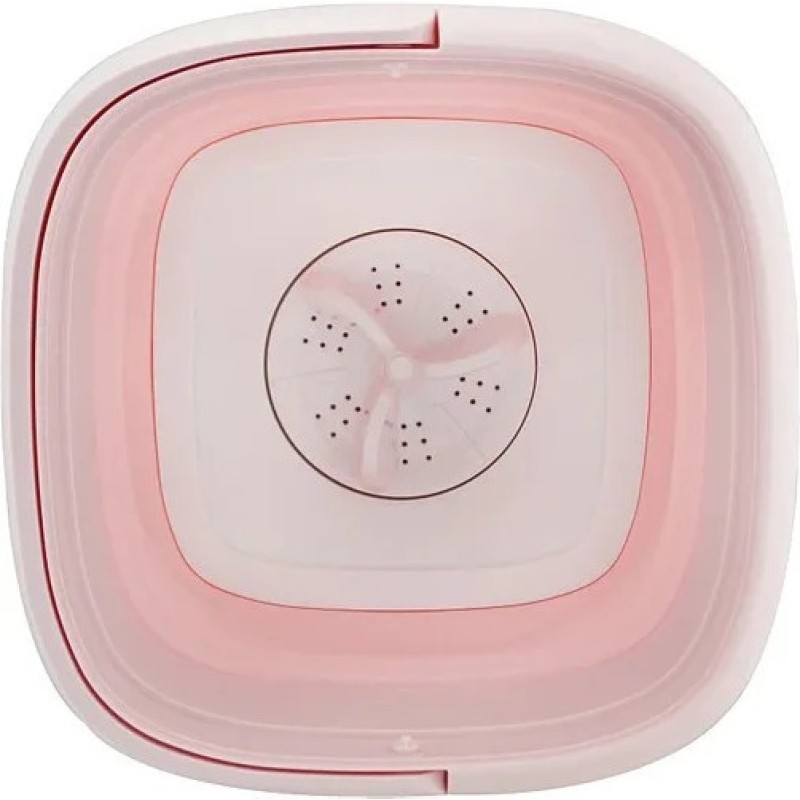 Пральна машина складана Maxtop 7399 Рожева з білим