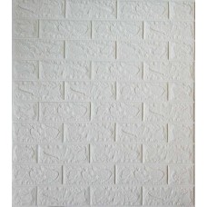 Самоклеюча декоративна панель Loft-Expert біла цегла 700x770x5 мм