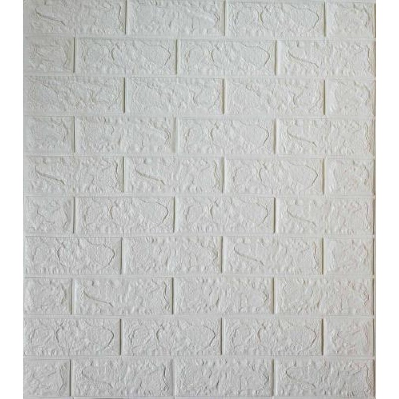 Самоклеюча декоративна панель Loft-Expert біла цегла 700x770x5 мм