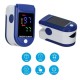 Пульсоксиметр електронний на палець Healer Oximeter 5309 LED пульсоксиметр+Батарейки+Чорний спортивний годинник