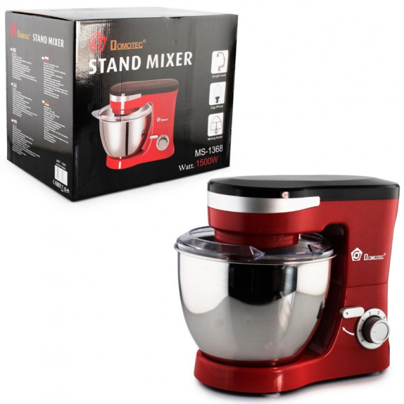 Кухонний планетарний міксер з чашею Domotec 368S 4 л та ваги кухонні SF-400 7 кг MTX 13550/1