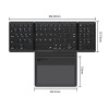 Бездротова складана клавіатура із сенсорною панеллю та цифровим блоком (numpad) Sandy Gforse IQ – 78 в інтернет супермаркеті PbayMarket!