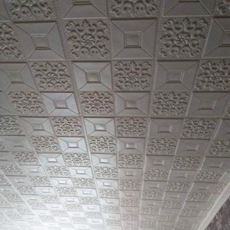 Самоклеюча панель 3D 3D Loft HP-HC01-3 Біла орнамент 700x700x3мм