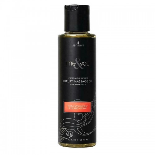 Масажна олія Sensuva Me&You Wild Passion Fruit & Island Guava 125 мл з феромонами Масажна олія Sensuva Me&You Wild Passion Fruit & Island Guava 125 мл з феромонами