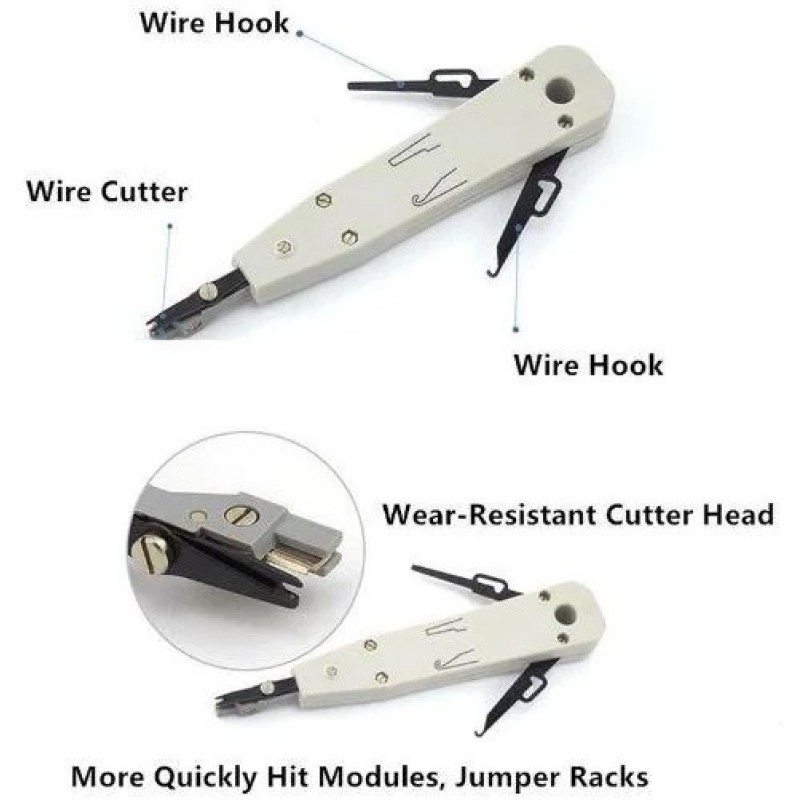 Набір сетевика для обтискання тестування та монтажу витої пари MHZ 7186 у чохлі