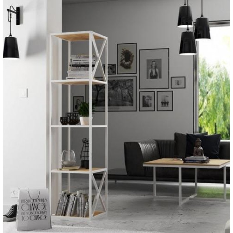 Стелаж для зберігання в стилі Loft NS-1724 1900x450x450 мм Черный