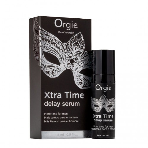 Сироватка-пролонгатор Orgie Xtra Time Delay Serum, 15 мл, без анестетиків, на силіконовій основі Сироватка-пролонгатор Orgie Xtra Time Delay Serum, 15 мл, без анестетиків, на силіконовій основі