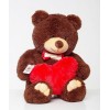 Плюшевий ведмедик з серцем Mister Medved Майк 85 см Бурий (025)