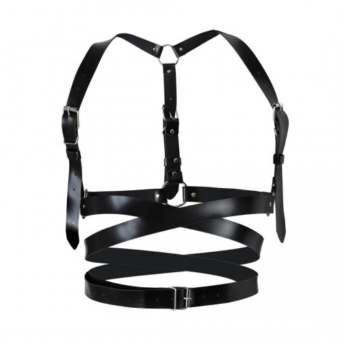 Шкіряна портупея Art of Sex - Melani Leather harness, Чорна L-2XL в інтернет супермаркеті PbayMarket!