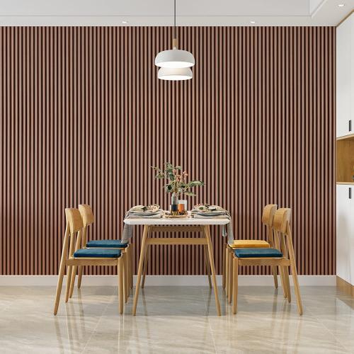 Декоративна стінова рейка Sticker Wall WPC Кругла 3000x152x15 мм Коричневий (SW-00001872)