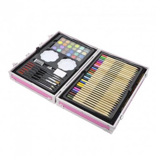 Набір для малювання та творчості No Brand ART set Єдиноріг дитячий в алюмінієвій валізі 145 предметів для юного художника Рожевий Набір для малювання та творчості No Brand ART set Єдиноріг дитячий в алюмінієвій валізі 145 предметів для юного художника Рожевий