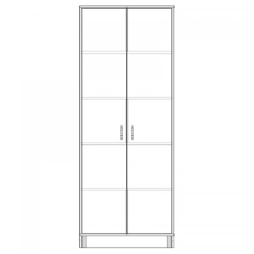 Шафа-Пенал Тиса Мебель ШС-802 Дуб сонома 205x35x80 см Шафа-Пенал Тиса Мебель ШС-802 Дуб сонома 205x35x80 см