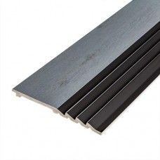 Декоративна стінова рейка Sticker Wall PS 2900x160x11 мм Чорно-сірий (SW-00002149)