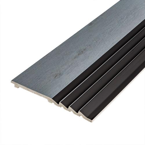 Декоративна стінова рейка Sticker Wall PS 2900x160x11 мм Чорно-сірий (SW-00002149) Декоративна стінова рейка Sticker Wall PS 2900x160x11 мм Чорно-сірий (SW-00002149)